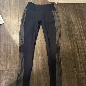 SPANX Black Leggings with Red Tag
